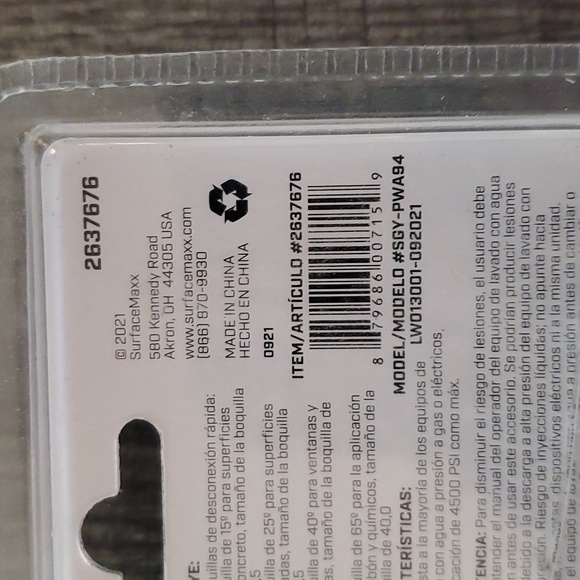 Pressure Washer Spray Tips - Picture 6 of 9